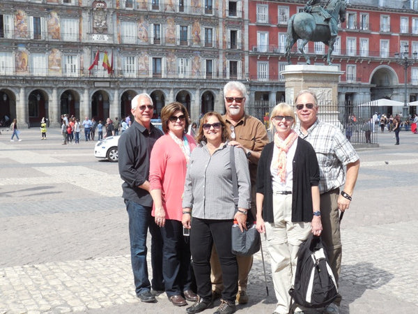 Posing in Plaza Mayor